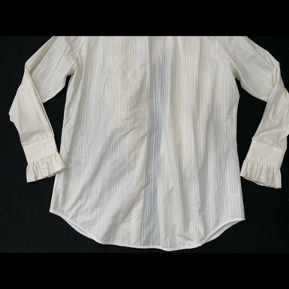 Victoria Beckham, Ruffle Front Button Down Shirt - Picture 10 of 12